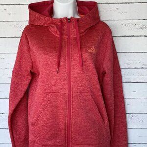 Adidas Team Issue Melange Full Zip Hoodie Womens XL NWT $60